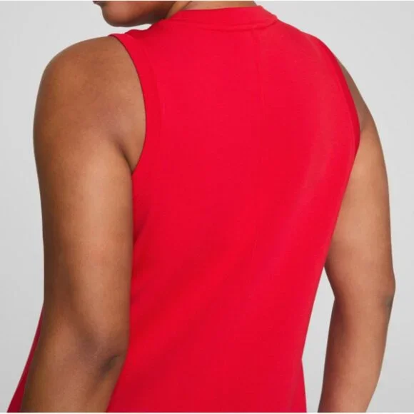 Spanx AirEssentials Sleeveless Maxi Red Long Side Slits Ultra-Soft Sundress 2X - Picture 2 of 14